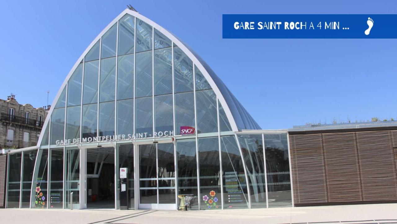 Un court séjour, 4 min de la gare Saint Roch, Wifi Montpellier Exterior foto